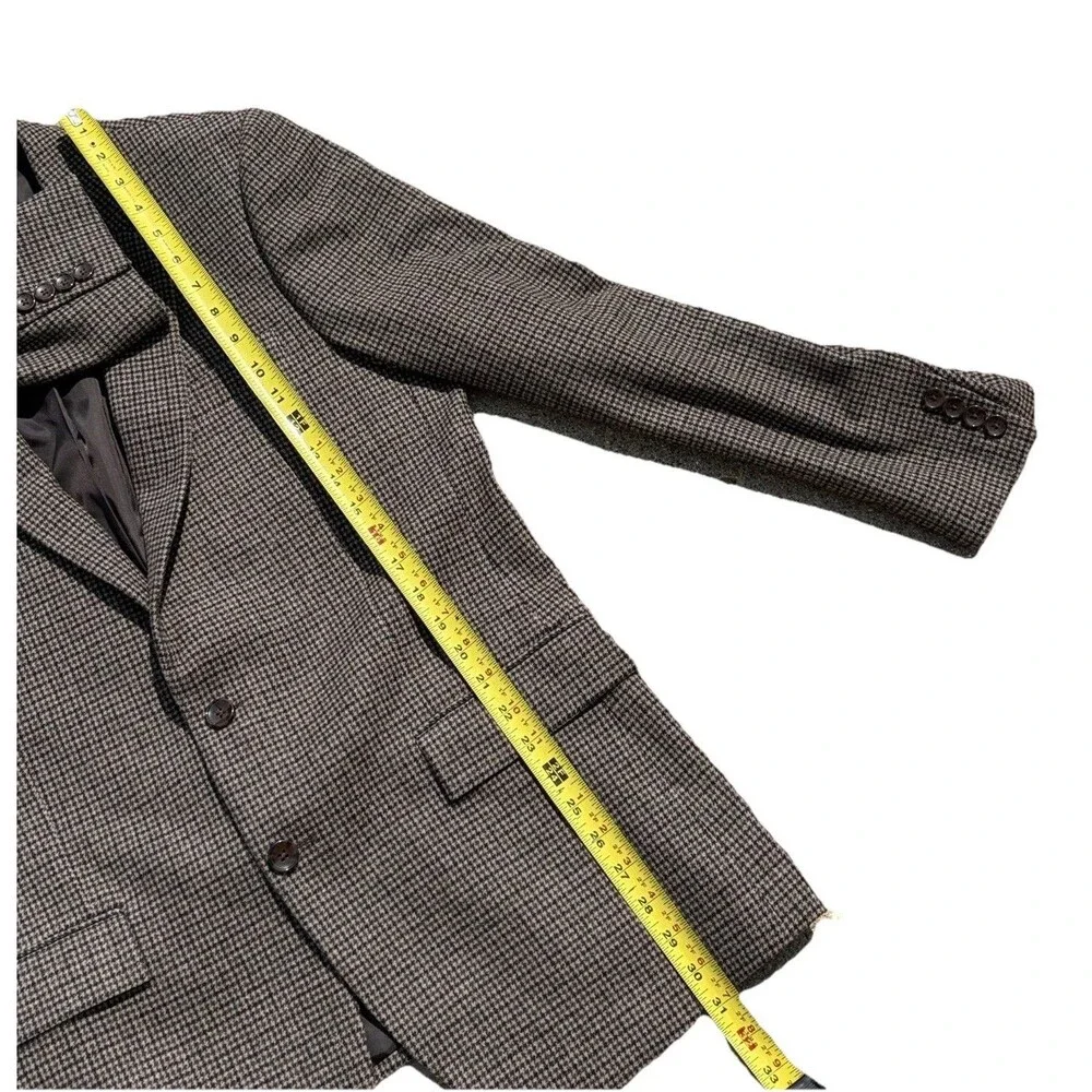 JCrew Thompson Blazer Jacket Mens 42 Brown Wool Blend Tweed Fleck Sport Coat NEW